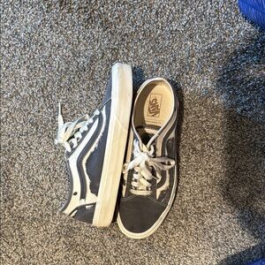 Vans Grey and White Sneakers